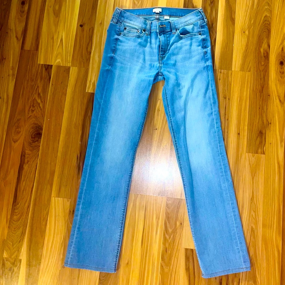 J.Crew straight legged jeans.